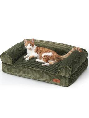 Orthopedic Pet Bed Couch Cat Small Dog Sofa Waterproof Washable Corduroy Bed